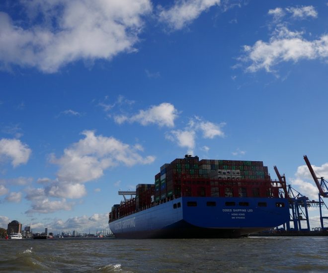 Containerschiff Hamburg geophon