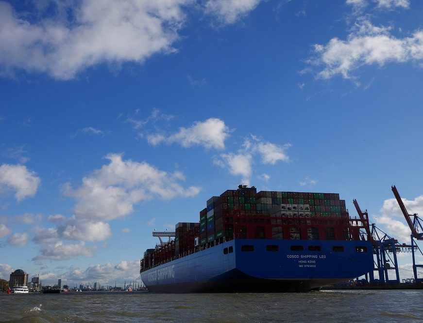 Containerschiff Hamburg geophon