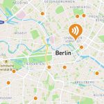 Kartenansicht vom Audioguide durch Berlin von geophon.